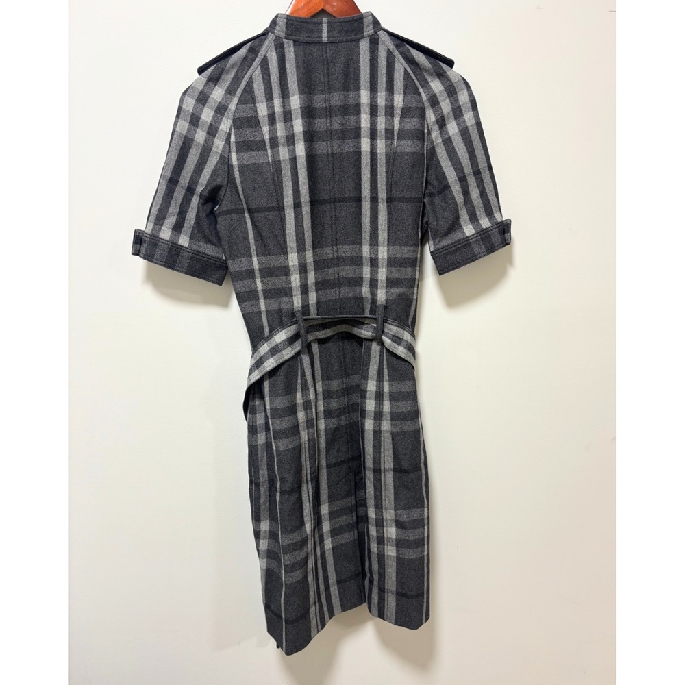 Authentic Burberry Dress ASO Blair Waldorf Gossip Girl RARE Plaid Gray Size 6 - Picture 7 of 11